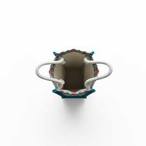 Slim Jute Canvas <b>Foldable</b> Bottle <b>Shopping</b> <b>Bag</b> with Rope Handle for Supermarket Use - Product Image 3