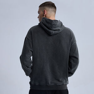 Sweats à capuche vintage de haute qualité Style rétro classique Design distinctif et tissu polaire ODM approvisionnement en gros prix sweats à capuche pour hommes - Product Image 5