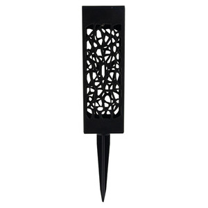 Lanterne solaire de jardin LED perforée martelée - Product Image 2
