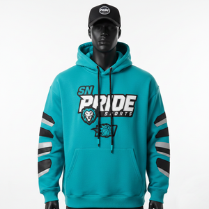 Sweat à capuche d'hiver pour homme en polaire polyester/coton, personnalisé avec logo vintage, broderie et impression numérique, écologique et à séchage rapide - Product Image 1