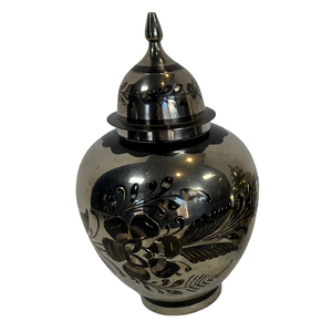 Pot de temple en laiton pur de haute qualité avec gravure, finition polie, pot de temple en laiton vintage pour la décoration du temple - Product Image 3