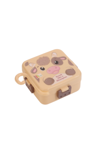 Cute Monkey Design Plastic <b>Lunch</b> <b>Box</b> For Children Single Compartment Portable Bpa Free Rectangle Shape Small Size - Product Image 2