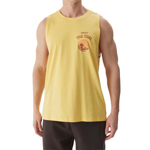 Culturismo logotipo personalizado algodón deportes impresión correr Tops músculo Stringer Fitness gimnasio hombres camiseta sin mangas - Product Image 1