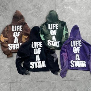 Sudaderas con capucha de calle de gran tamaño con estampado personalizado, ropa de calle en blanco, sudaderas con capucha para hombre y mujer - Product Image 1