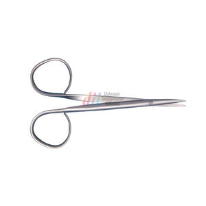 Ribbon Handle Iris Scissors 11cm Straight <b>Large</b> <b>Ring</b> Surgical Dental Instruments Iris Scissors Ribbon Handle Supercut Scissor CE - Product Image 1