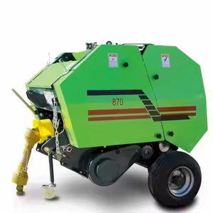 เครื่องอัดฟางฟางแบบกลมและทรงสี่เหลี่ยมเครื่องอัดฟางแบบเล็กเครื่องอัดหญ้าในฟาร์มพร้อมมอเตอร์และเครื่องยนต์ - Product Image 4