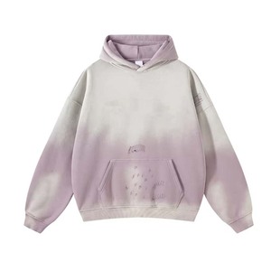 Sudadera con capucha desgastada retro suelta de algodón de rizo pesado unisex para hombre hecha por Hanger Impex - Product Image 3