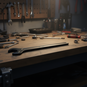 Clé à fourche ouverte de 27 mm, modèle 894, blanche, longueur 234 mm, noire, outils d'atelier - Product Image 3