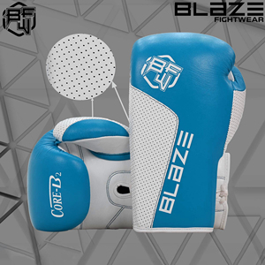 Gants de boxe à lacets professionnels de haute qualité de 14oz en gros équipement d'entraînement sportif coloré - Product Image 3