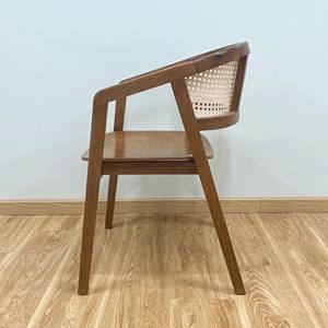 Mesa y sillas vietnamitas hechas a mano competitivas al por mayor, silla de comedor de madera con respaldo alto, embalaje personalizado - Product Image 5