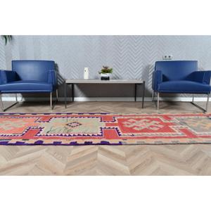 3.1x9.8 ft Rug, <b>Runner</b> Turkish Rug, <b>Red</b> Kilim Solid Rug - Product Image 4