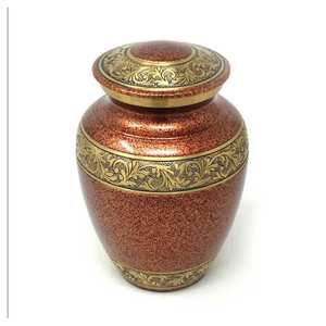 Venta al por mayor de calidad superior latón cremación urna artesanías suministros funerarios al mejor precio India - Product Image 6