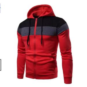 Nueva Sudadera con Capucha para Hombre, Estilo Color Block, Informal, Elegante, Duradera, Mangas Raglán, Personalizable, Felpa, Bordada, 100% Algodón - Product Image 4