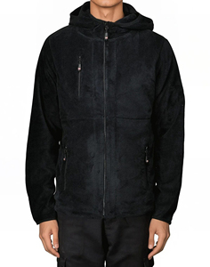 Chaqueta de forro polar con capucha para hombre para actividades al aire libre en invierno, impermeable y ecológica - Product Image 1