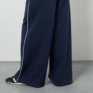 Cotton/Polyester Blend Comfortable Soft & Durable Modern Fit Design 2026 Women Tracksuit Set <b>Jogger</b> Pants With Turn Down Collar - Product Image 6