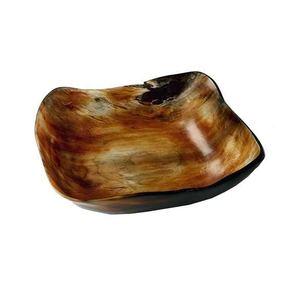 Vaisselle carrée en bois de plateau rectangulaire en corne de buffle fabriquée à la main pour servir des apéritifs boissons à la maison hôtel restaurant ou bar - Product Image 3