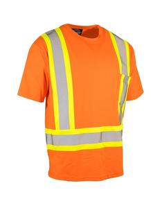 Ropa DE TRABAJO OEM camisetas de marca personalizada Hi Vis camisas de alta visibilidad con detalles reflectantes hechas en Pakistán - Product Image 1