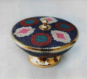 Cuenco multiusos decorativo con diseño de flores hecho a mano de latón para tazón de mesa para servir. - Product Image 5