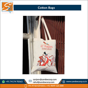 Manufacturer in India of Attractive Pattern Highest Selling <b>Recycled</b> 100% Carded Cotton Shopping <b>Bags</b> at Direct Factory Price - Product Image 4