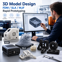 Service d'optimisation de conception de modèles 3D par des experts avec des procédés d'ingénierie FDM, SLA, MJF pour le prototypage rapide
