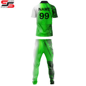 Conjunto de uniforme de cricket sublimación personalizado para hombres adultos-camisa y pantalón de media manga 100% malla de poliéster de secado rápido y transpirable - Product Image 2