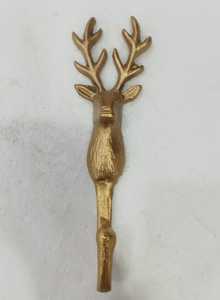 โรงงานผลิตตะขอแขวนรูปกวางทันสมัย ตะขอแขวนผนังโลหะธรรมชาติรูปทรงเมฆ ลายแนวตั้ง ของตกแต่งบ้านสำหรับวันเกิด - Product Image 2