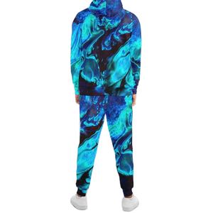 Survêtements pour hommes en coton respirant, personnalisés avec logo, imprimés, de luxe, à la mode, deux pièces, sublimation - Product Image 2