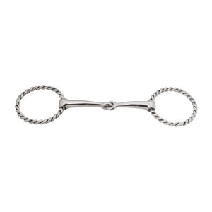 Embouchure articulée en acier inoxydable avec anneaux torsadés pour mors de cheval, accessoires d'équitation, vente en gros - Product Image 2