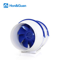 Ventilateur de conduit en ligne à flux mixte électrique Hon&Guan de 6 pouces avec roulement à billes, mural, autoportant, 220V, pales en plastique, restaurant OEM/ODM