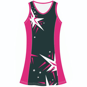 Production d'usine, robes et uniformes de netball personnalisables de haute qualité pour femmes, logo frontal, séchage rapide, respirant - Product Image 1