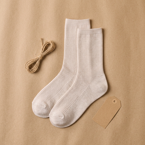 Calcetines de Algodón para Mujer al por Mayor, Calcetines Casuales de Punto Acanalado 15 - Product Image 1