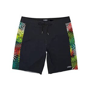 Custom Quick Dry 4 Way Stretch Fabric Patchwork Boardshorts Men Surfing Beach Men Short Pants Swim <b>Trunks</b> - Product Image 3