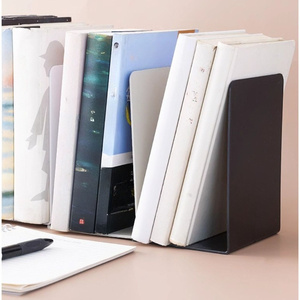Organizzazione casa ufficio reggilibri 1 paio di fermalibri scaffali in metallo con estremità di libri pesanti porta-scaffali per libri - Product Image 6