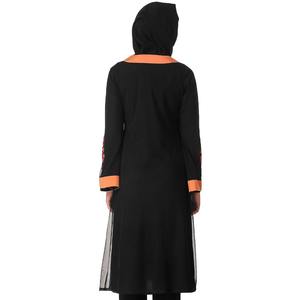 Tunique Azka Modest Style en tissu noir et Nida - Product Image 3