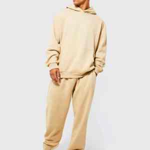 Trajes Deportivos Holgados Personalizados de Alta Calidad para Hombre, Trajes Deportivos con Capucha Gruesos de Invierno con Hombros Caídos, Estilo Urbano - Product Image 1