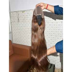 Qualité assurée Blonde Full Lace perruques de cheveux humains de haute qualité Real Indian Temple cheveux humains Lace Front perruque approvisionnement - Product Image 2