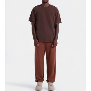 230 Gsm Heavyweight 100% algodón manga corta Camisetas cuello redondo de hombre a la venta diseño personalizado camisetas de cuello redondo en blanco - Product Image 1