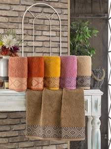 100% coton 500 Gsm serviettes pastel 50*100 cm et 70*140 cm tailles serviettes de main et de bain pour la maison et le voyage - Product Image 5