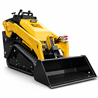 Mini-chargeuse compacte sur chenilles CE EPA 25 CV Moteur Kubota Hydraulique Multi-attaches : Godet, Fourche à palettes, Tarière