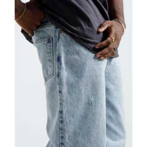 กางเกงยีนส์ทรงฟลาร์เอวสูงลายสัตว์และดอกไม้สไตล์วินเทจ Y2K ฮิปฮอป กอธิค แต่งลายถักและหมุด - Product Image 6