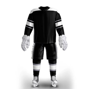 Tenues de hockey sur glace personnalisées professionnelles 2025, respirantes, séchage rapide, écologiques, 100% polyester, légères, manches longues - Product Image 3