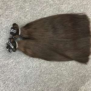 Extensiones de cabello humano vietnamita recto Natural 100%, máquina de alta calidad, trama doble para todos los colores de tinte - Product Image 2