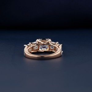 4.15 TCW Asscher Brillant Cut Lab Grown Diamond Bague de fiançailles Classique Mariage Anniversaire Fête Approprié Sans Conflit CVD - Product Image 4