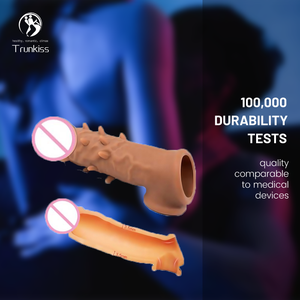 ดิลโด้แบบกลวงสวมใส่ได้ของเล่นผู้ใหญ่มีหนามบนพื้นผิวเพื่อขยายอวัยวะเพศชายหนาและกลวงสำหรับผู้หญิง - Product Image 2