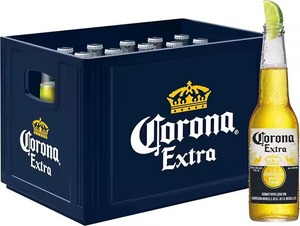 Paquete de 24 botellas de cerveza de barril Extra Premium de 0.355 L Caja recargable internacional Lager para cerveza Corona - Product Image 3