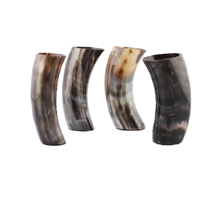 Corne à boire et chope à bière sur le thème des animaux de style viking, personnalisable, toutes tailles, finition polie, agate d'Inde, prix bas - Product Image 1