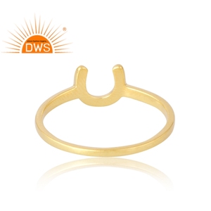 Anillo de Plata de Ley 925 chapado en oro de 18 quilates, joyería fina Demi para mujer, regalo para ella - Product Image 2