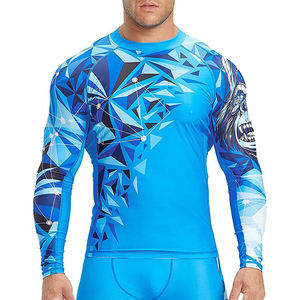 Vente flash, dernière conception de rash guard, best-seller, rash guard sur mesure, marque privée, meilleur matériau, faible MOQ pour rash guard, en stock - Product Image 1