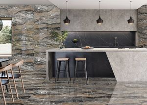 MARVEL-Azulejos de Porcelana de Alto Brillo, Azulejo Antibacteriano, Antideslizante, Color Marrón, 600x1200mm, Interior, Baño, Habitación Europea Moderna - Product Image 3