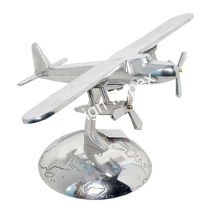 โมเดลเครื่องบินอลูมิเนียมหล่อขึ้นรูปทำด้วยมือทำด้วยมือแบบ100% สำหรับจัดแสดงบนโต๊ะอาหารโมเดลเครื่องบินหรูหราเหมาะสำหรับเป็นของขวัญ - Product Image 6